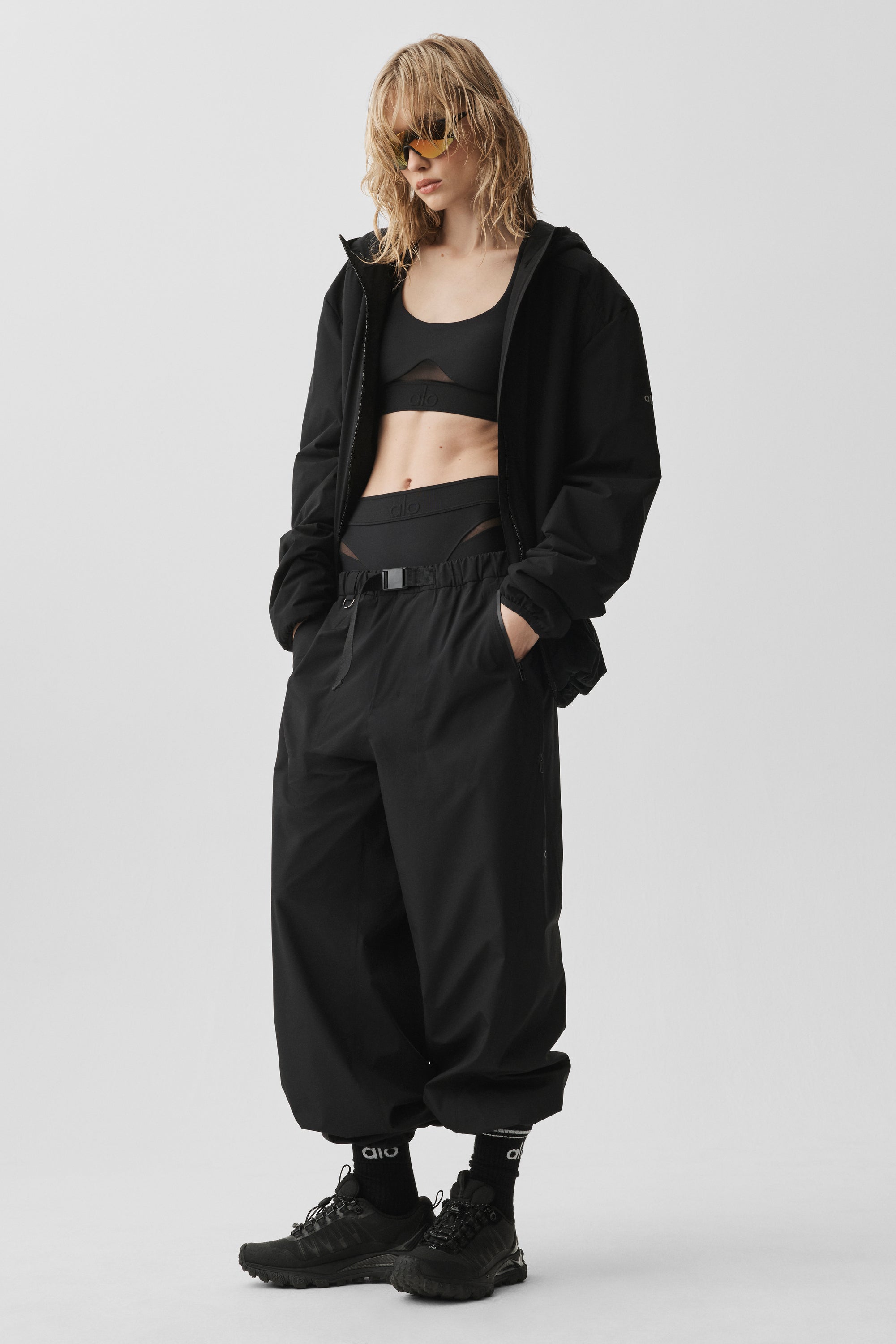 Alo Yoga Elemental Full-Zip Jacket - Black