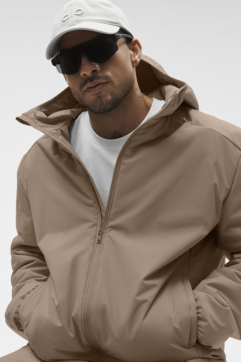 Alo Yoga Elemental Full-Zip Jacket - Gravel
