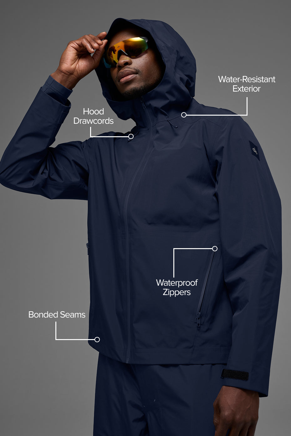 Alo Yoga Alpha Shell Jacket - Navy