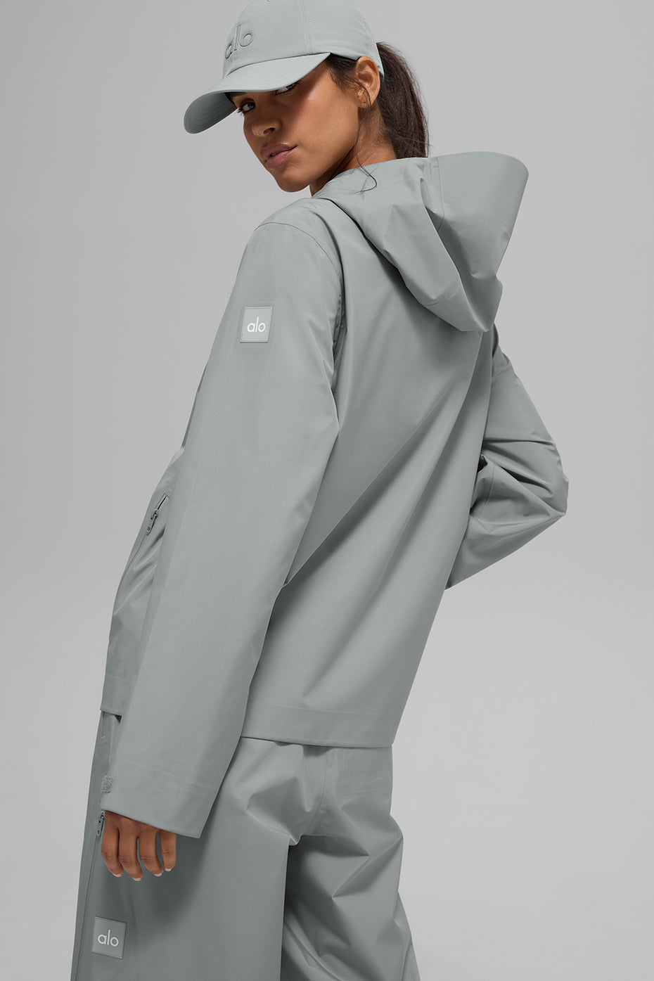 Alo Yoga Alpha Shell Jacket - Lunar Grey