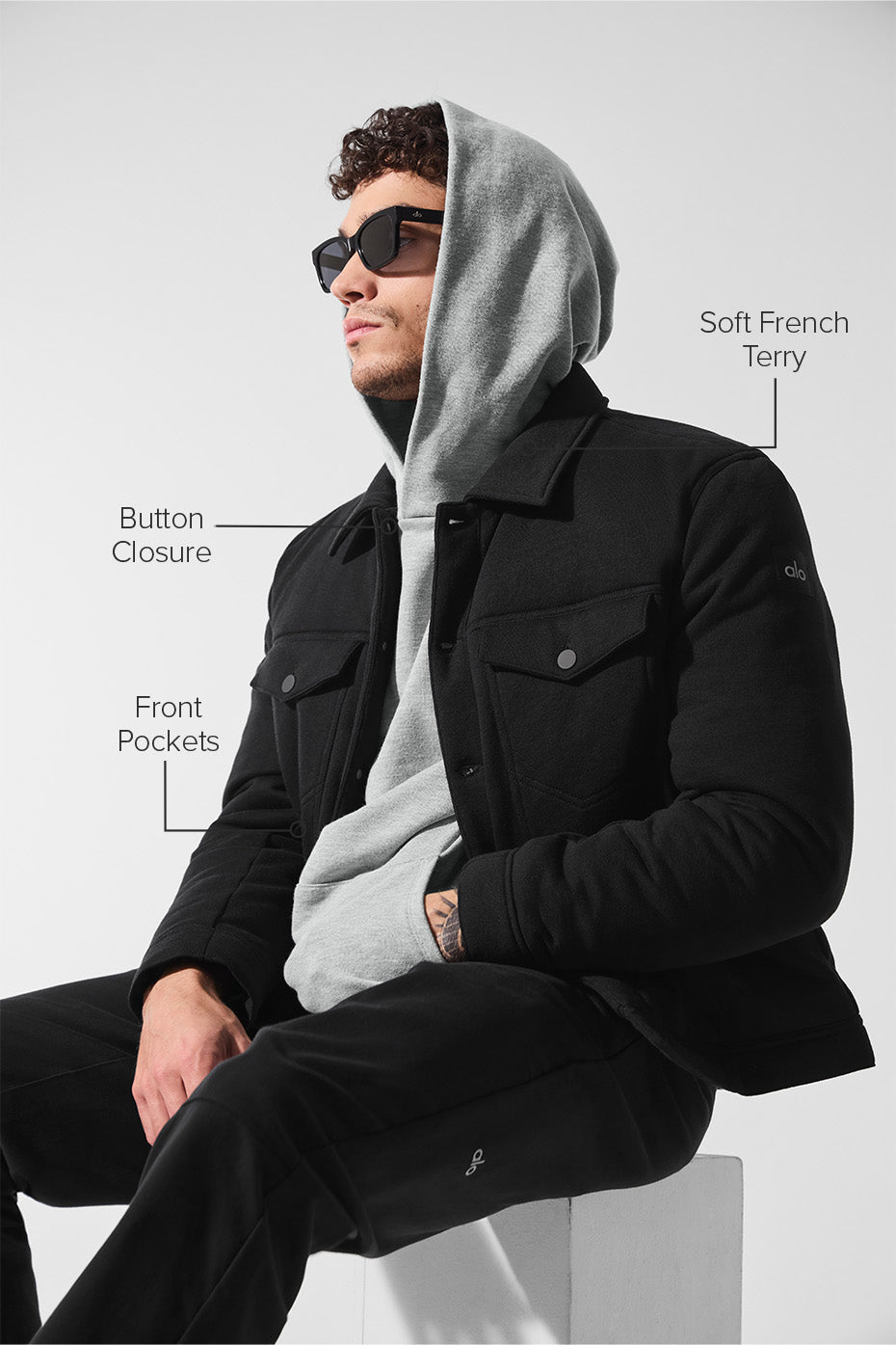 Alo Yoga Ease Trucker Jacket - Black