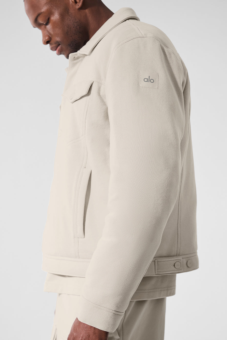 Alo Yoga Ease Trucker Jacket - Bone