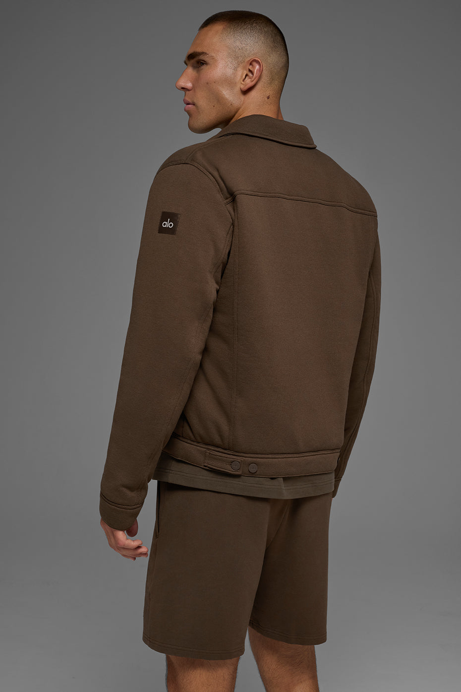 Alo Yoga Ease Trucker Jacket - Espresso