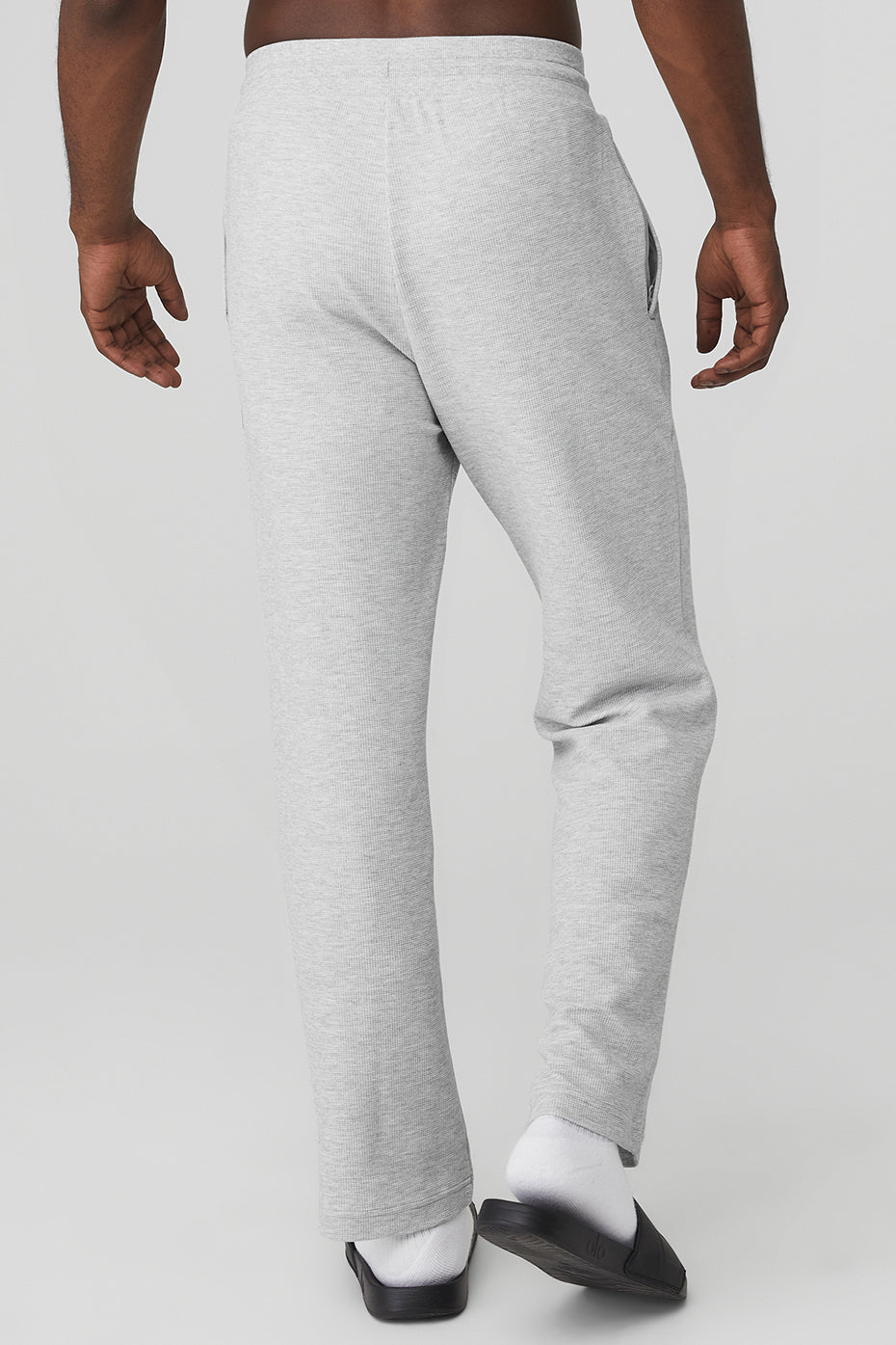 Alo Yoga Micro Waffle Fast Break Sweatpant - Athletic Heather Grey