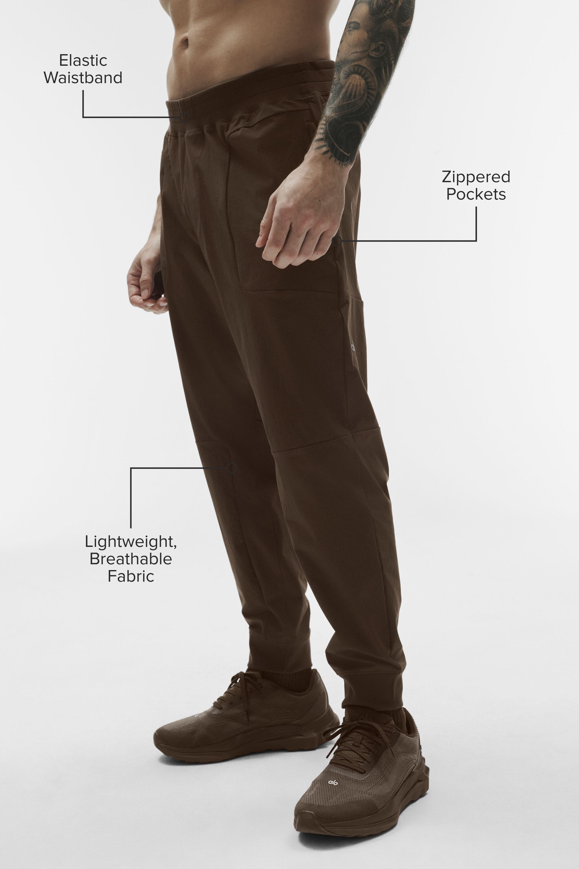 Alo Yoga Co-Op Pant (Regular) - Espresso