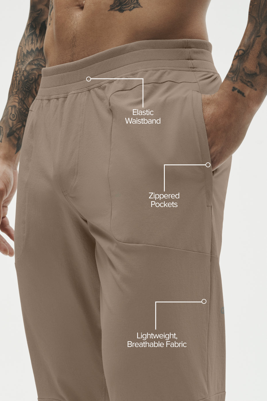 Alo Yoga Co-Op Pant (Regular) - Gravel