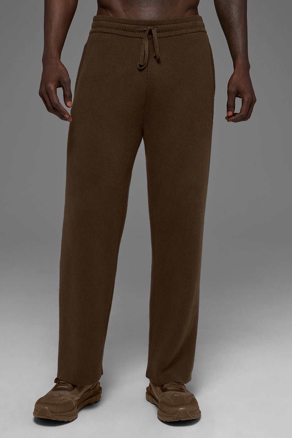 Alo Yoga Scholar Straight Leg Sweatpant - Espresso