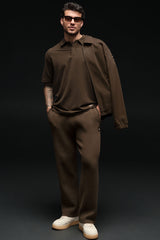 Alo Yoga Scholar Straight Leg Sweatpant - Espresso