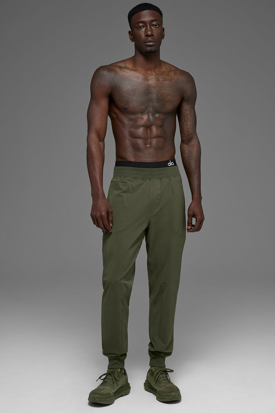 Alo Yoga Co-Op Pant - Green Olive