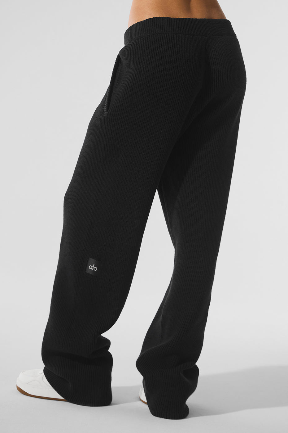 Alo Yoga Domain Rib Knit Sweatpant - Black