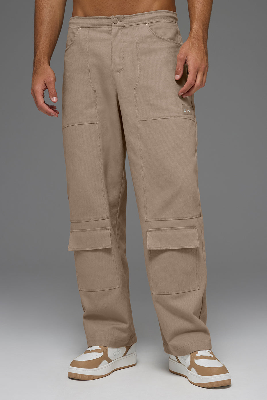 Alo Yoga Cotton Canvas Carpenter Pant - Gravel