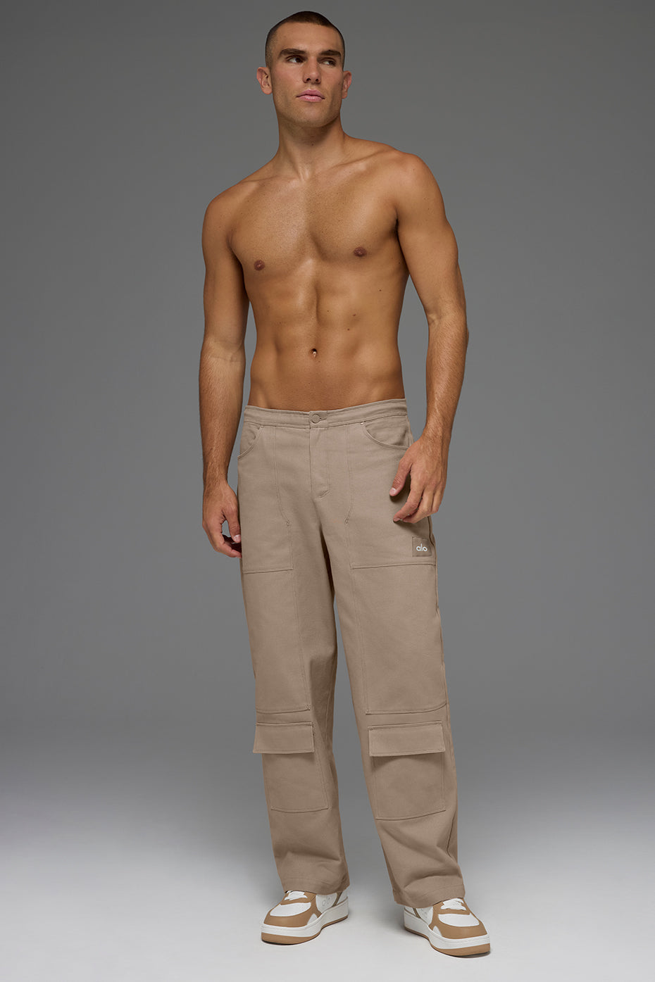 Alo Yoga Cotton Canvas Carpenter Pant - Gravel