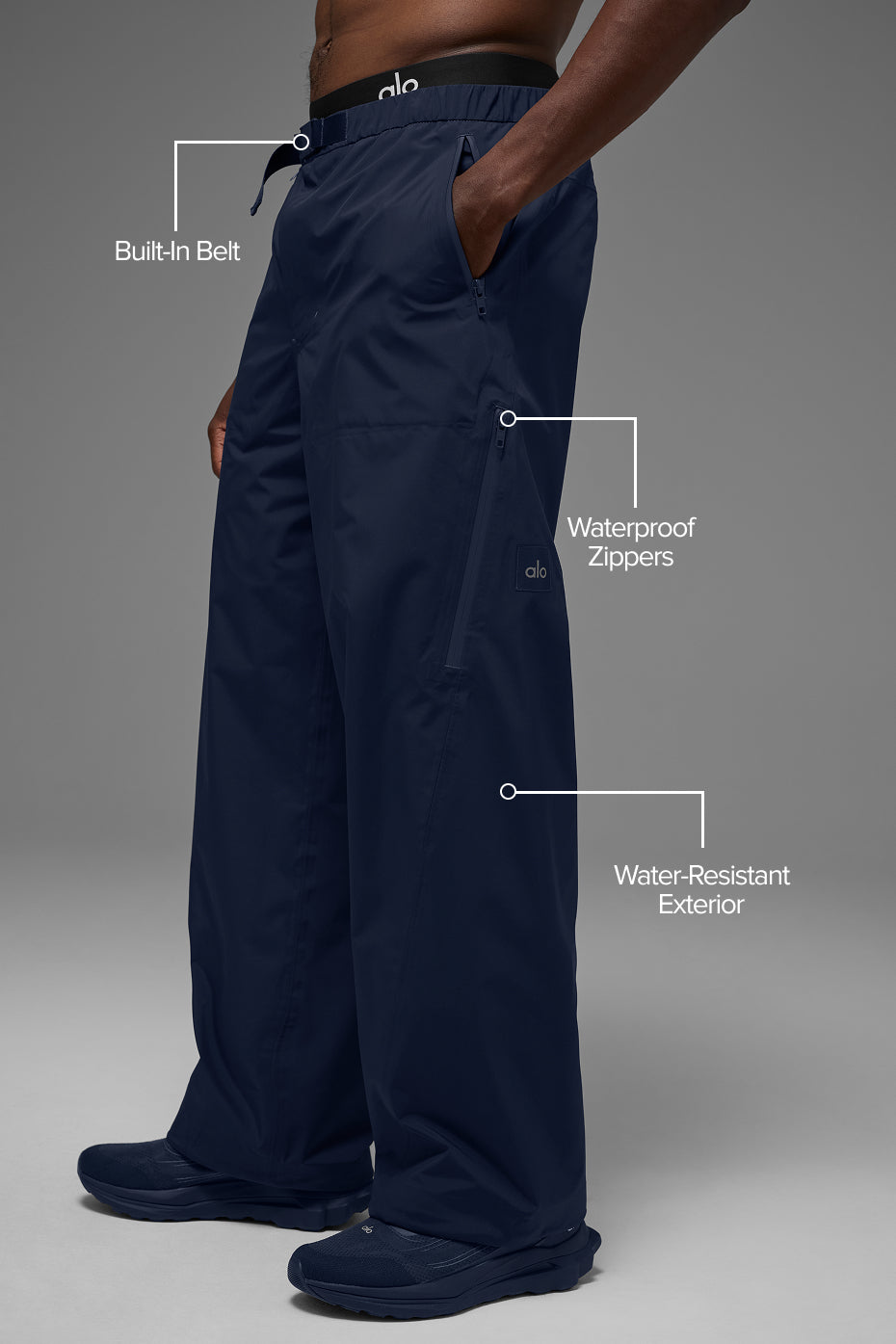 Alo Yoga Alpha Shell Pant - Navy