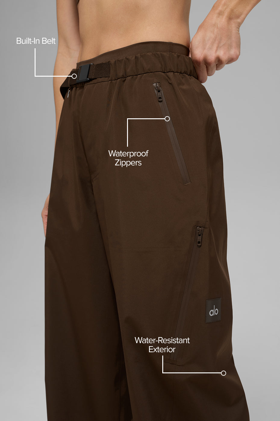 Alo Yoga Alpha Shell Pant - Espresso