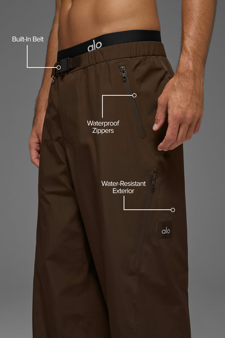 Alo Yoga Alpha Shell Pant - Espresso