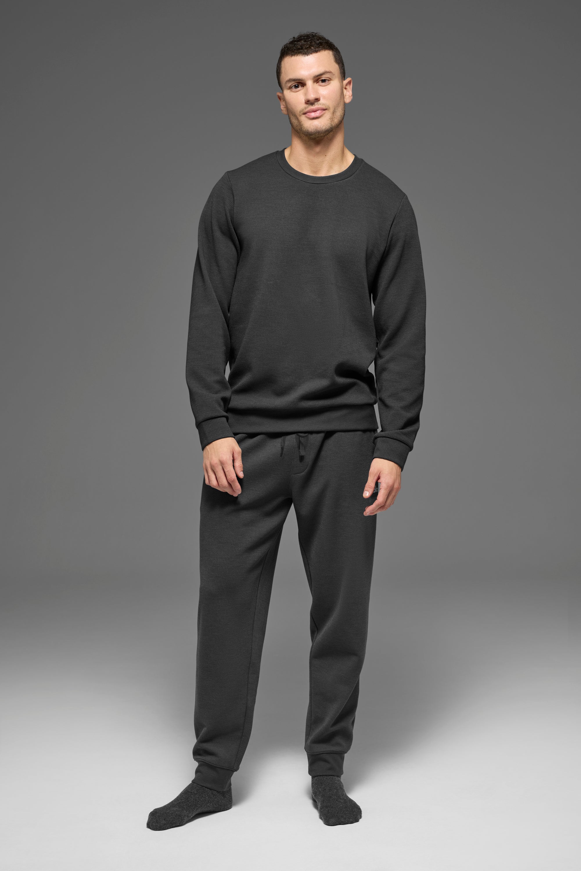 Alo Yoga Waffle Lounge Jogger - Anthracite