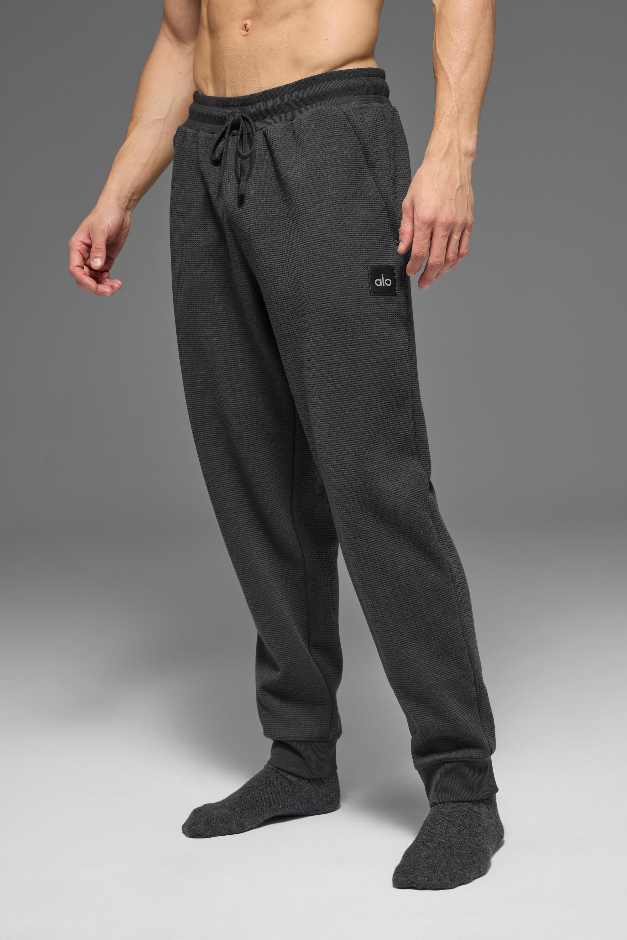 Alo Yoga Waffle Lounge Jogger - Anthracite