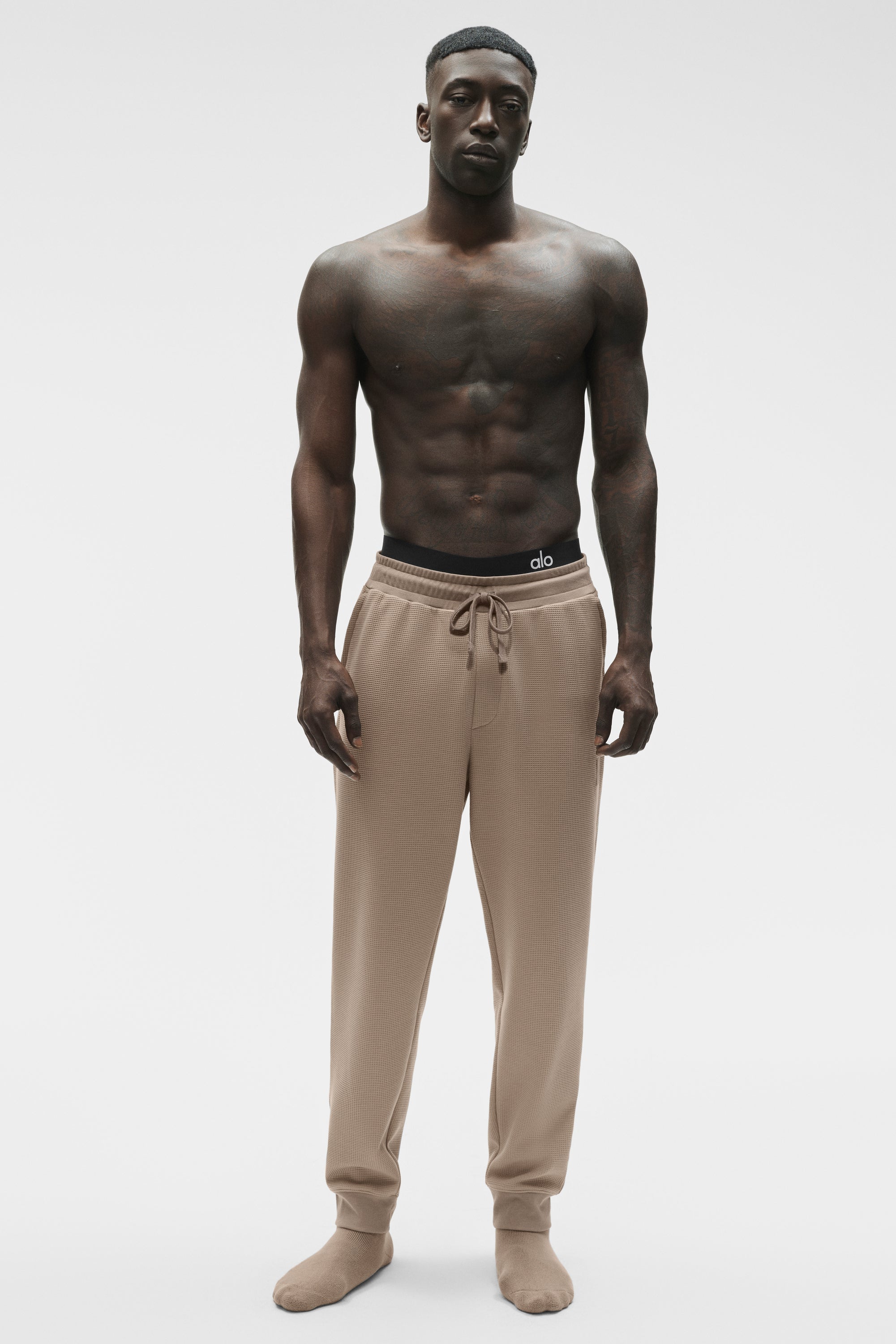 Alo Yoga Waffle Lounge Jogger - Gravel