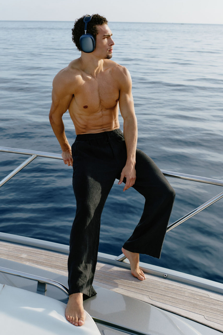 Alo Yoga Linen Days Straight Leg Pant - Black