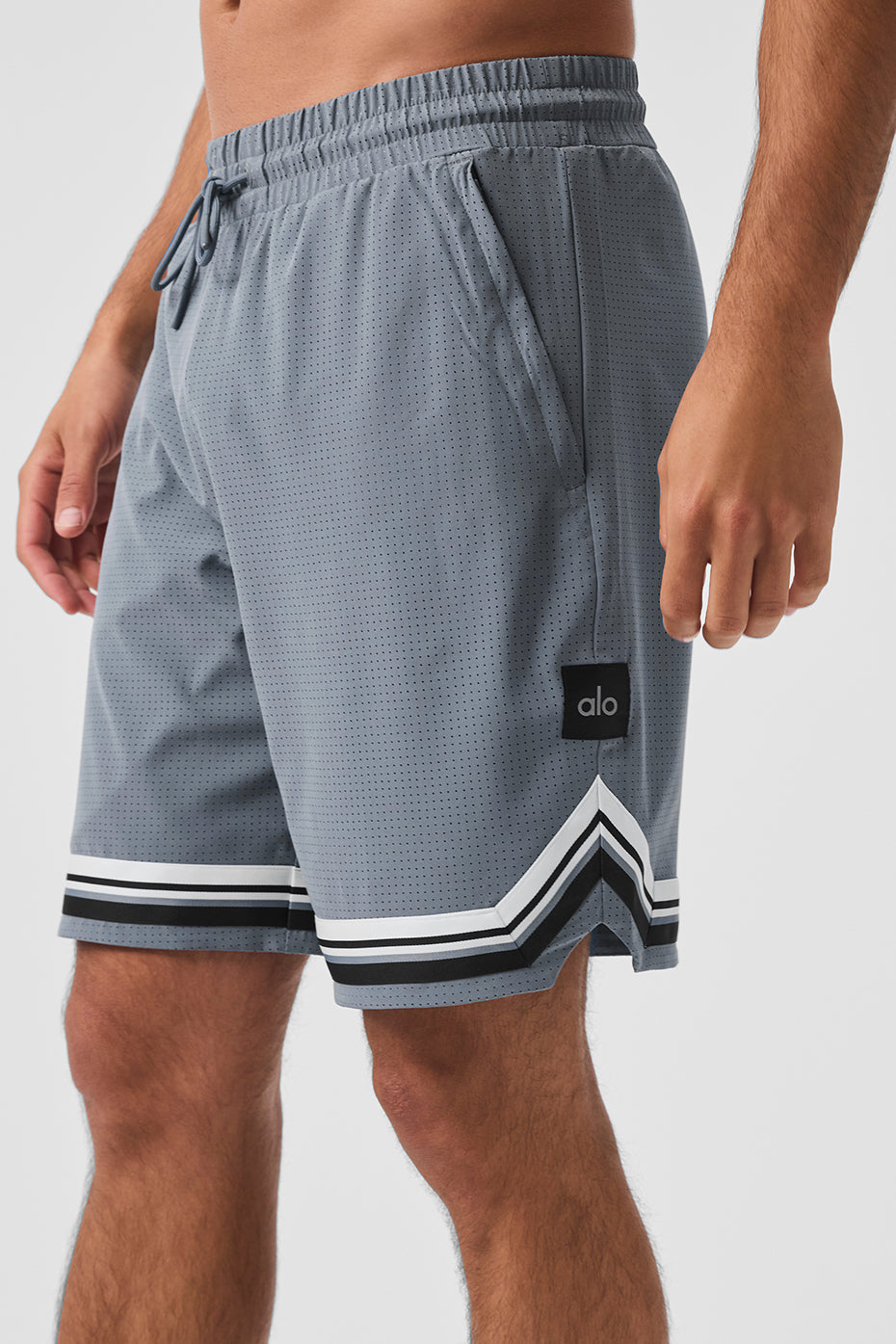 Alo Yoga 9" Traction Arena Short - Steel Grey