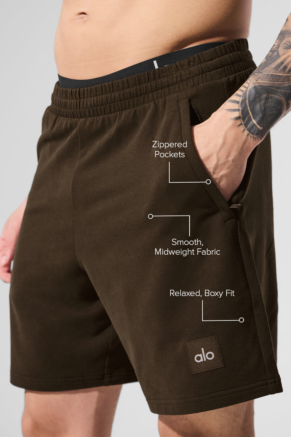 Alo Yoga 7" Double Take Short - Espresso