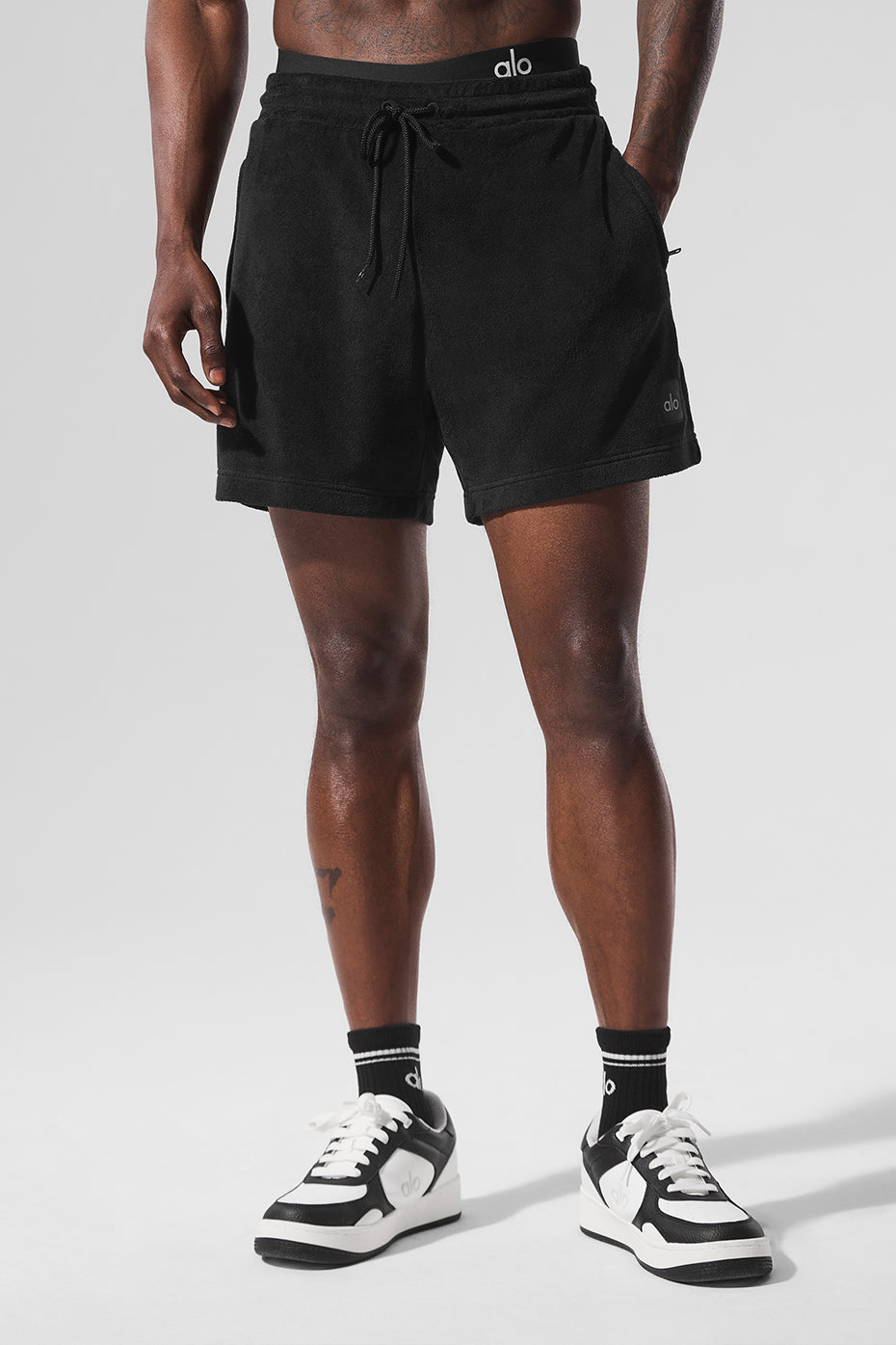 Alo Yoga 7" Coastal Terry Short - Black