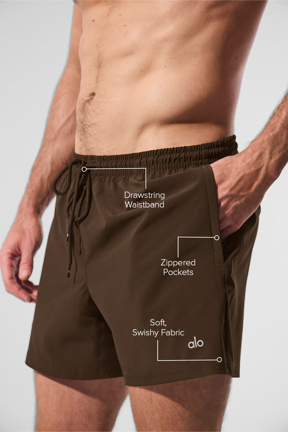 Alo Yoga 5" Circuit Short - Espresso