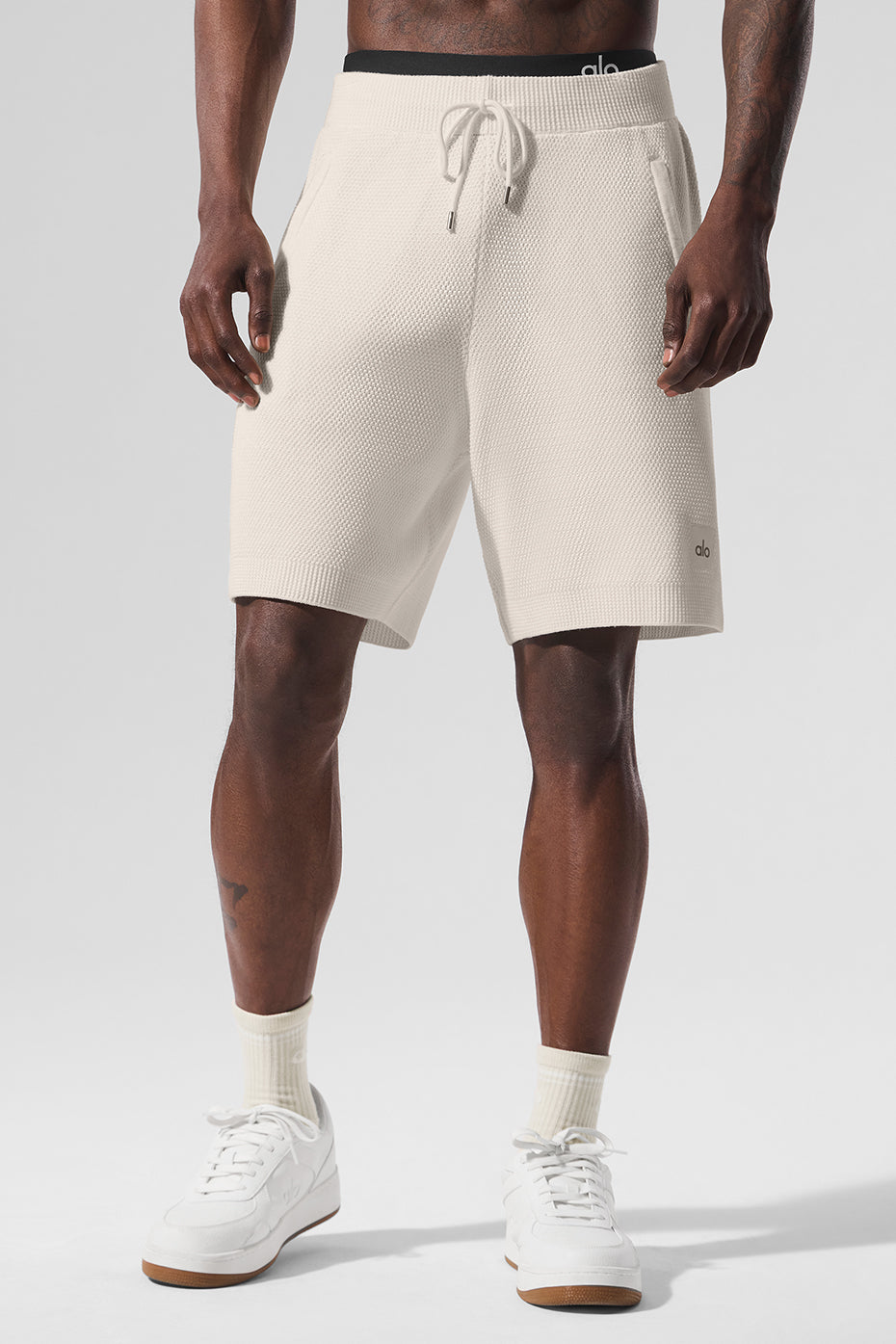 Alo Yoga 7" Sports Club Sweater Knit Short - Ivory