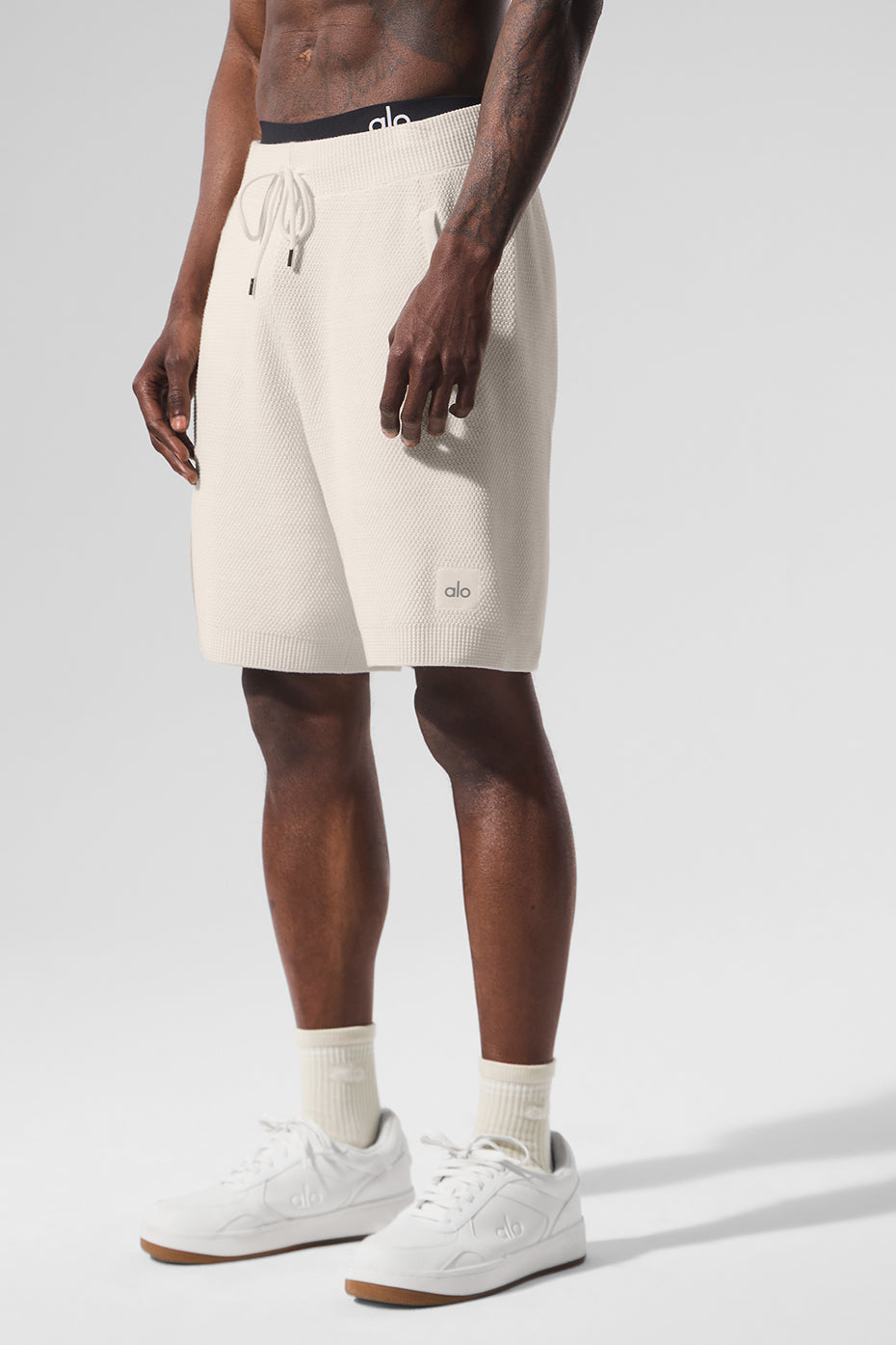 Alo Yoga 7" Sports Club Sweater Knit Short - Ivory