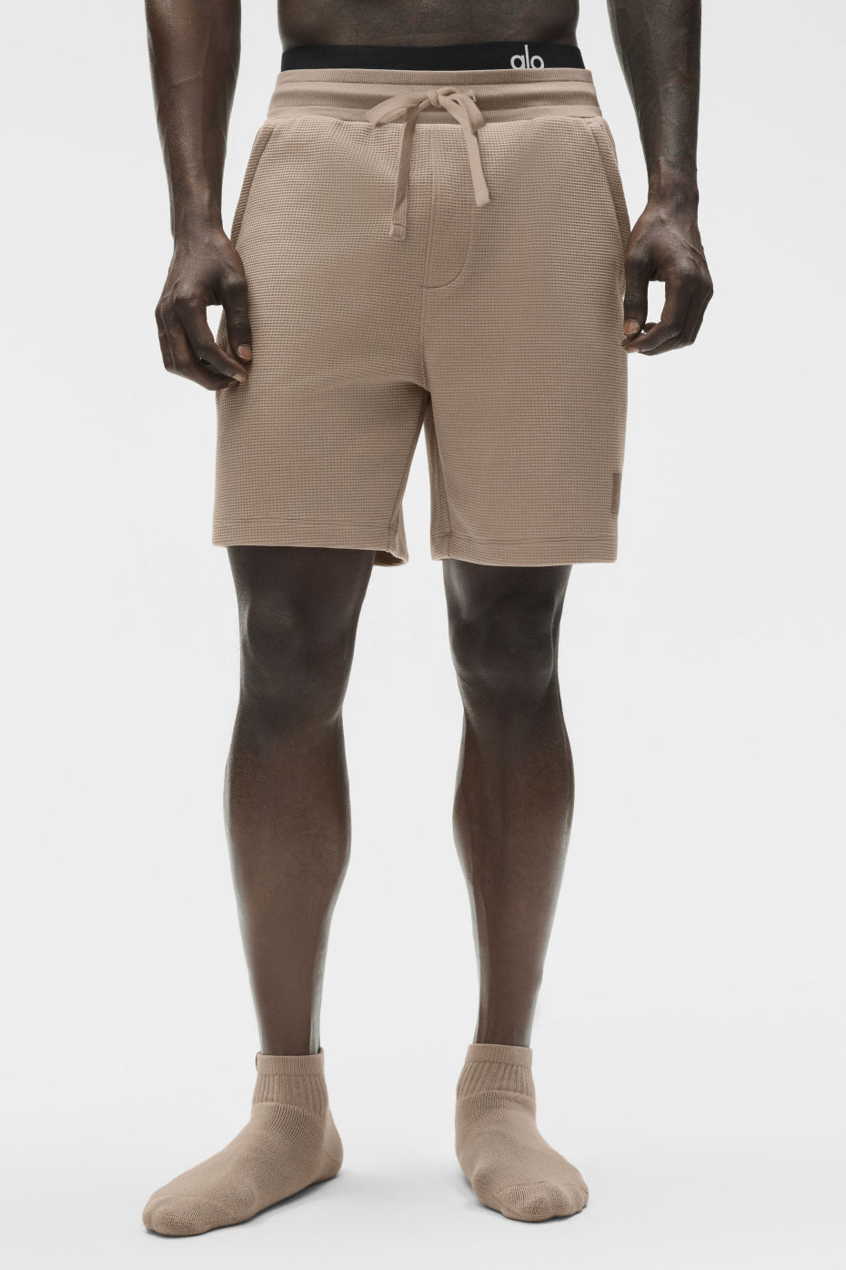Alo Yoga 7" Waffle Lounge Short - Gravel