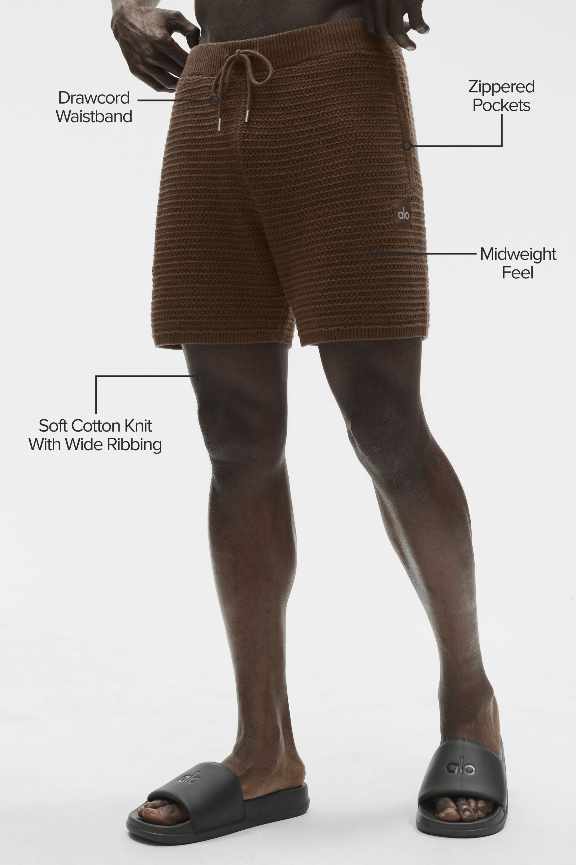 Alo Yoga 5" Shift Knit Short - Espresso