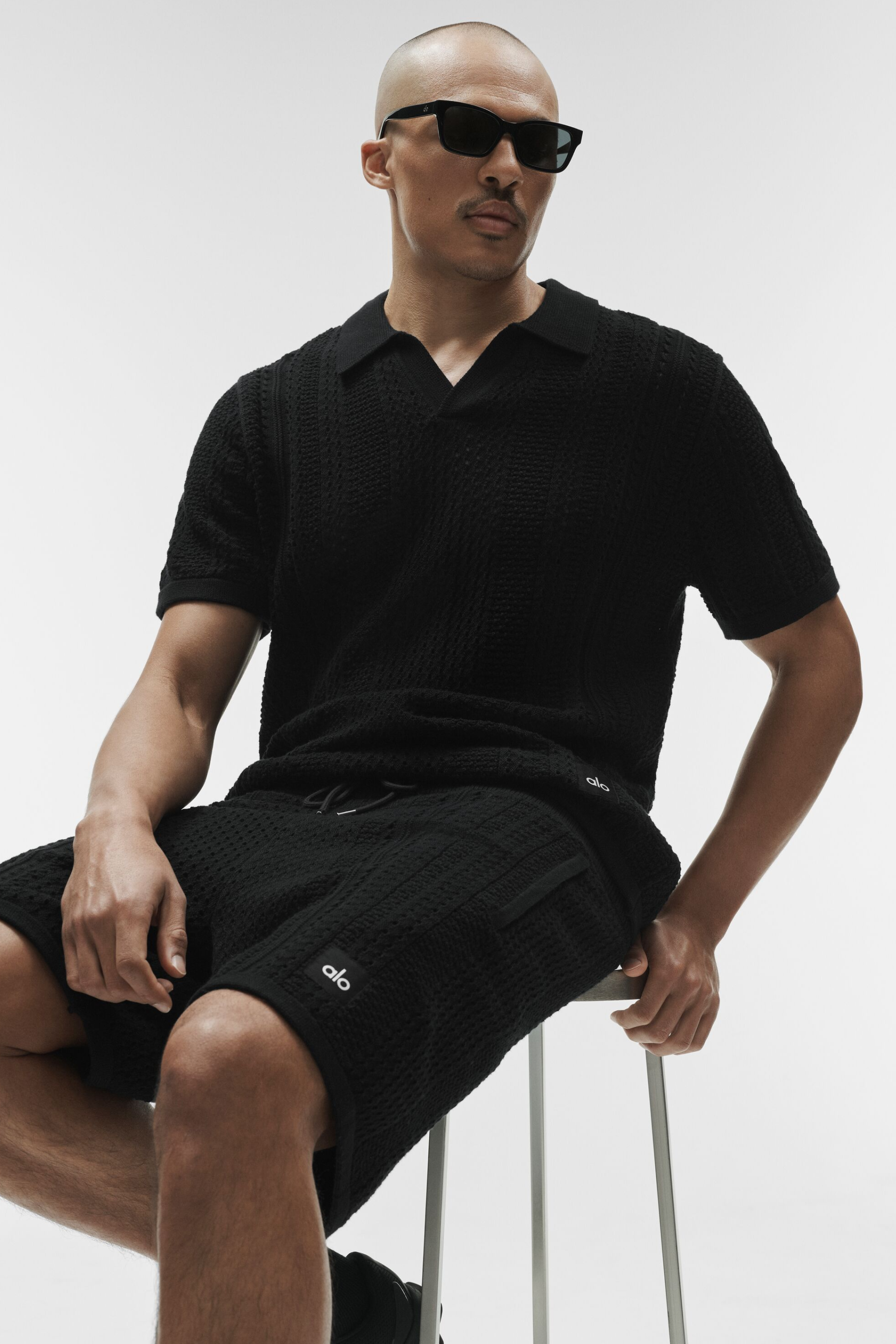 Alo Yoga 7" Coastline Knit Short - Black