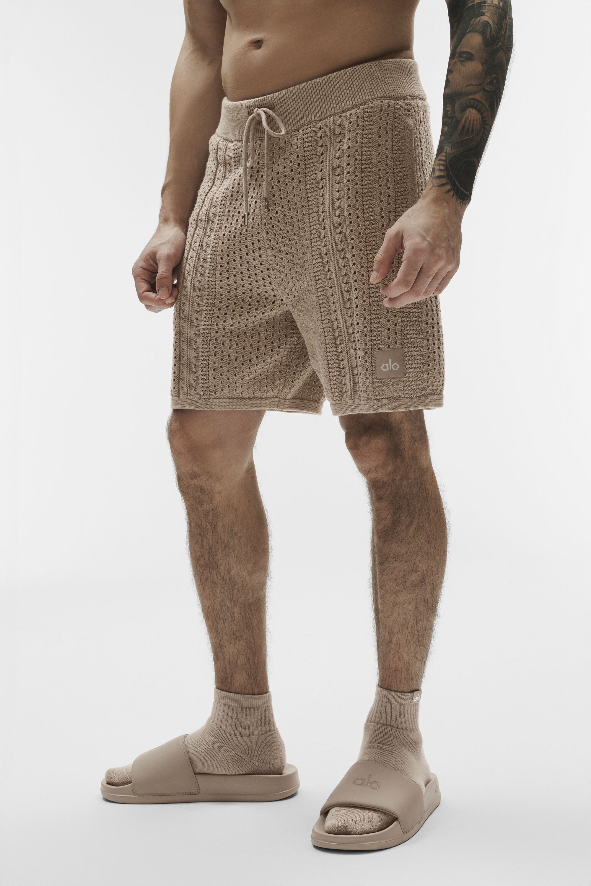Alo Yoga 7" Coastline Knit Short - Gravel