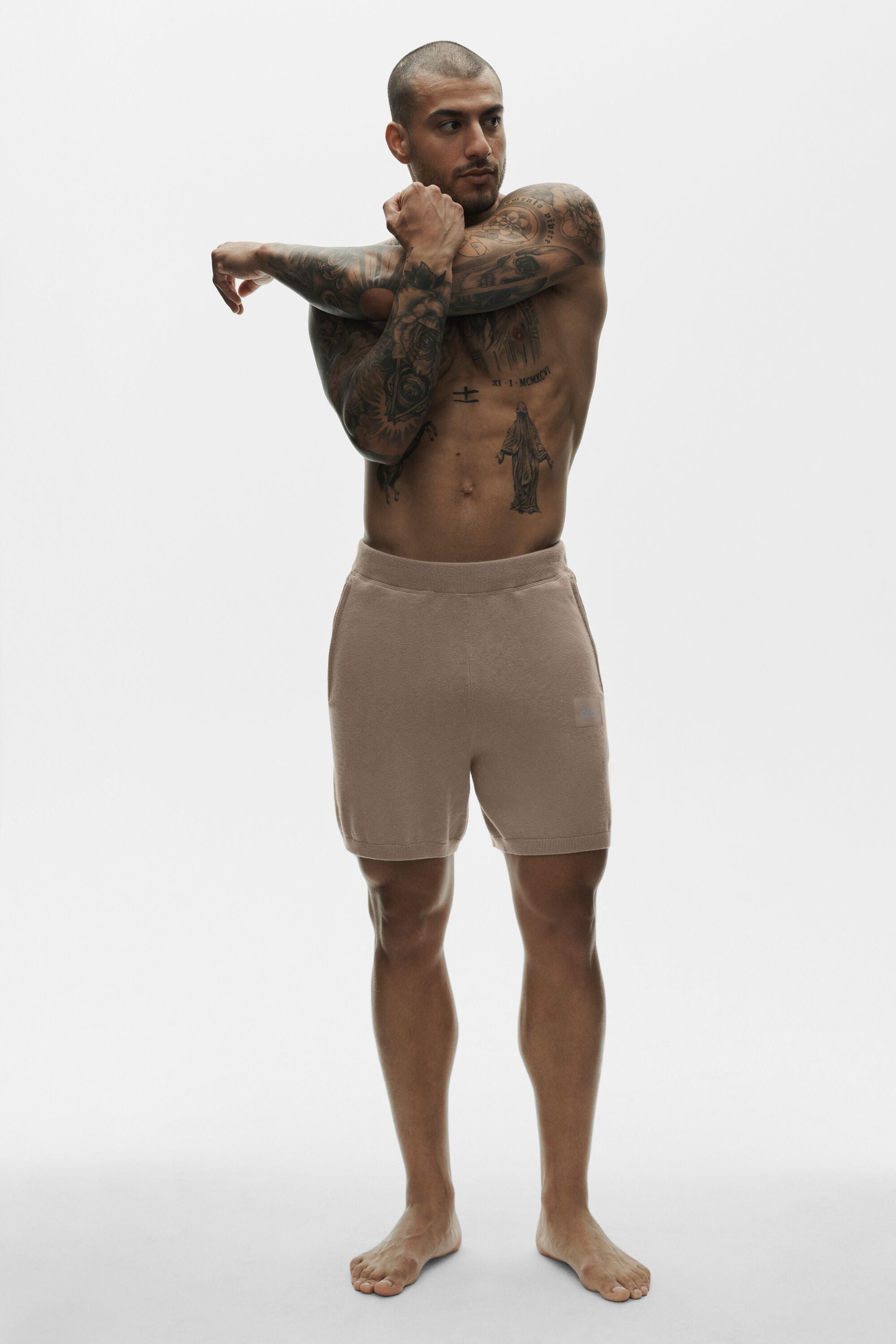 Alo Yoga 7" Cotton Cashmere Ever Soft Short - Gravel