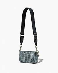 Marc Jacobs The Washed Monogram Denim Snapshot Sun Faded Denim