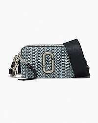Marc Jacobs The Washed Monogram Denim Snapshot Sun Faded Denim