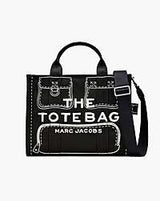 Marc Jacobs The Trompe L'oeil Cargo Canvas Medium Tote Bag Black