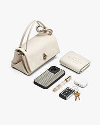 Marc Jacobs The Metallic Mini Dual Bag Silver