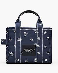 Marc Jacobs The Bandana Canvas Small Tote Bag Navy Multi