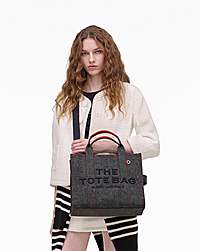 Marc Jacobs The Year Of The Horse Canvas Medium Tote Bag Black Multi