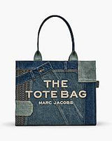 Marc Jacobs The Deconstructed Denim Large Tote Bag Indigo Multi