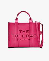 Marc Jacobs The Leather Medium Tote Bag Raspberry Pink