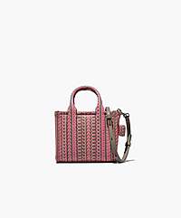 Marc Jacobs The Monogram Leather Crossbody Tote Bag Taupe/pink