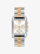 Michael Kors Oversized Monroe Two-Tone Watch Two Tone