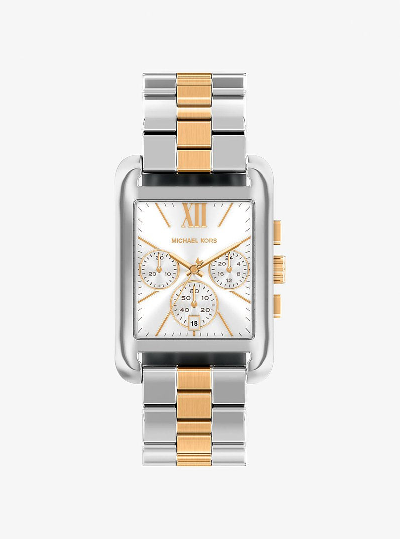 Michael Kors Oversized Monroe Two-Tone Watch Two Tone