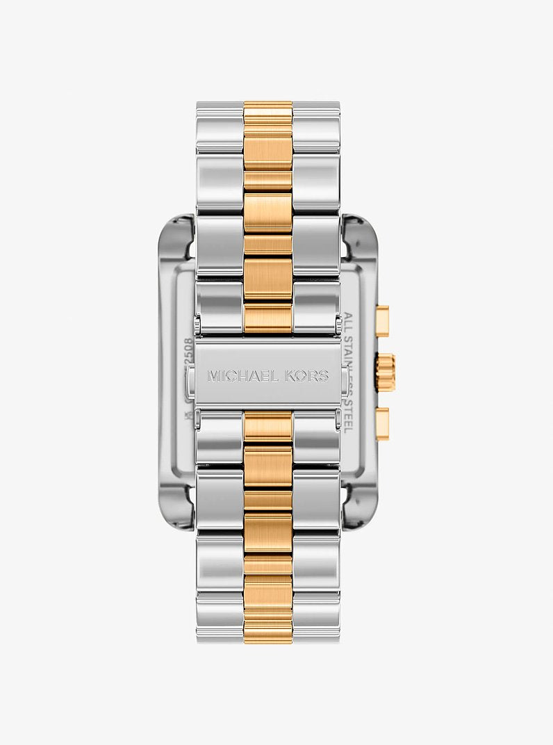 Michael Kors Oversized Monroe Two-Tone Watch Two Tone