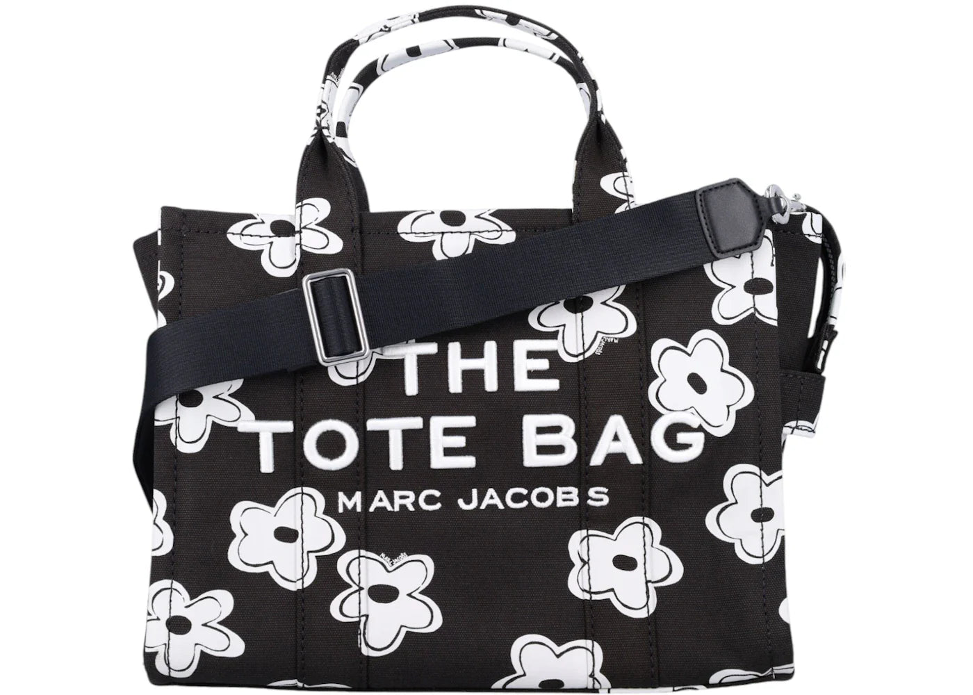 Marc Jacobs The Medium Tote Daisy Black White