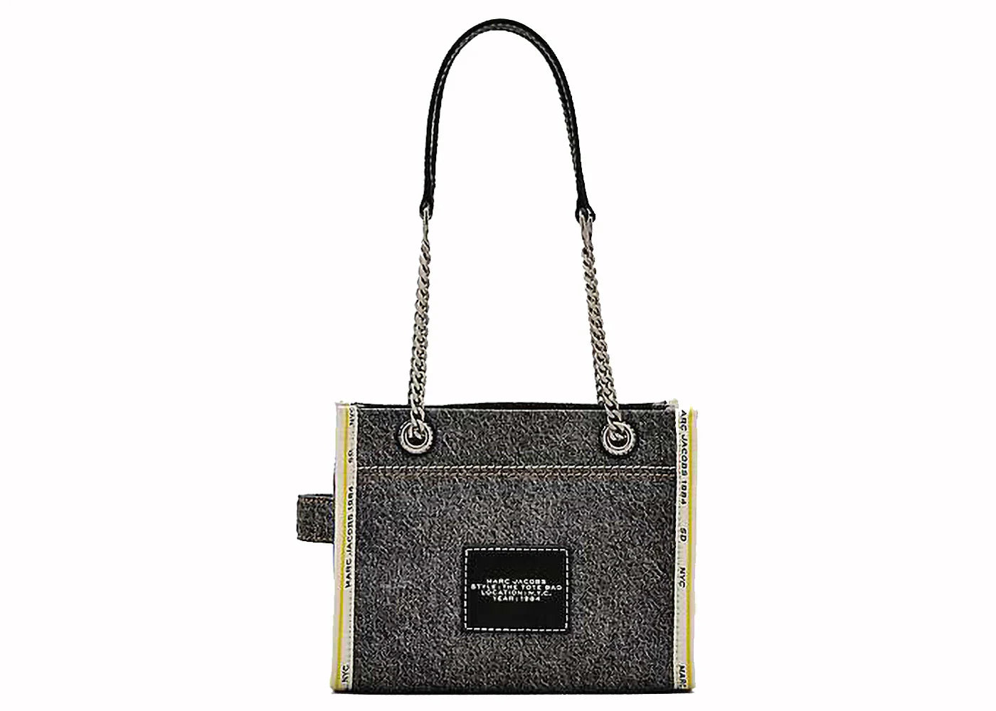 Marc Jacobs The Small Tote Tote Denim Black Wash