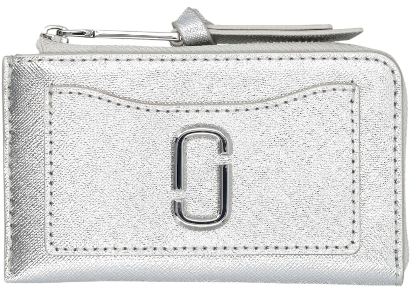 Marc Jacobs The Top Zip Multi Wallet Silver