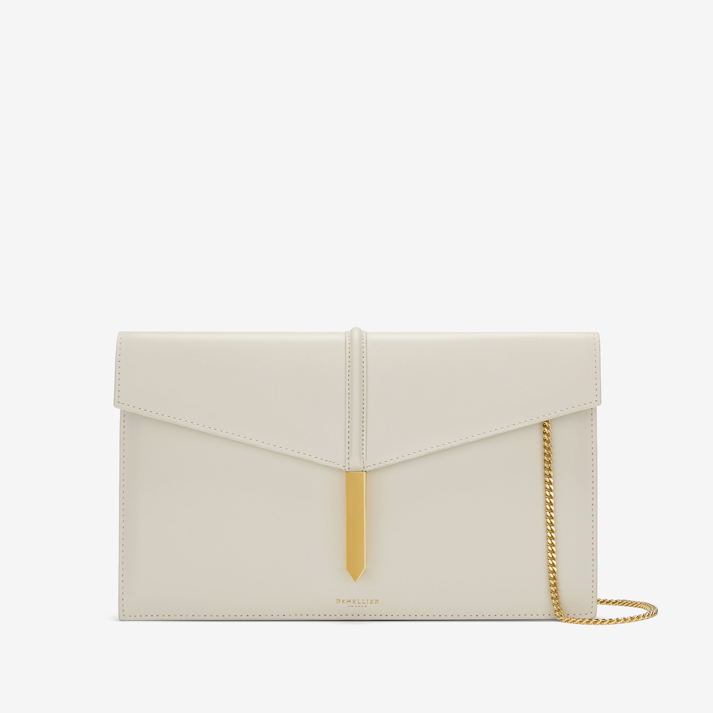 DeMellier The Tokyo Clutch off-white smooth
